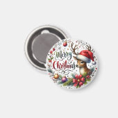Weihnachten frohe Weihnachten Magnet (Vorderseite/Rückseite)