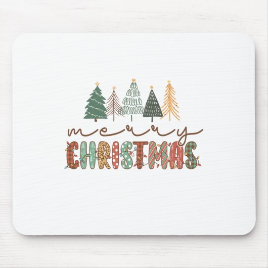 Weihnachten frohe Weihnachten Mousepad (Vorne)