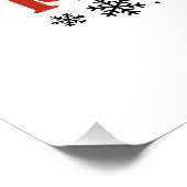 Weihnachten frohe Weihnachten Poster (Ecke)