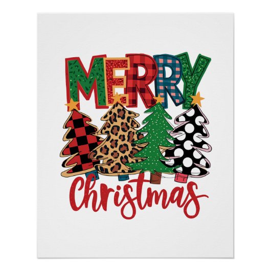 Weihnachten frohe Weihnachten Poster (Vorderseite)