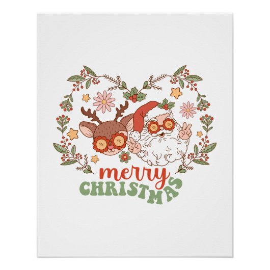 Weihnachten frohe Weihnachten Poster (Vorderseite)