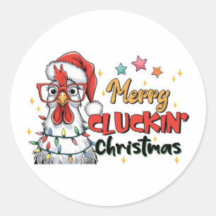 Weihnachten frohe Weihnachten Runder Aufkleber