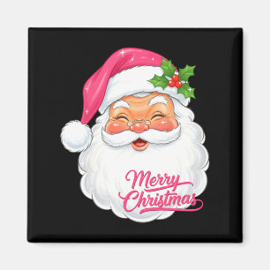 Weihnachten Frohe Weihnachten Santa Gesicht Lustig Magnet