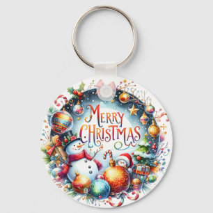 Weihnachten frohe Weihnachten Schlüsselanhänger
