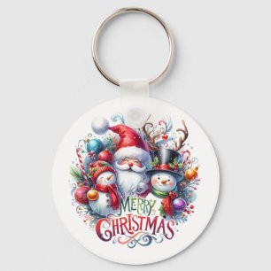 Weihnachten frohe Weihnachten Schlüsselanhänger