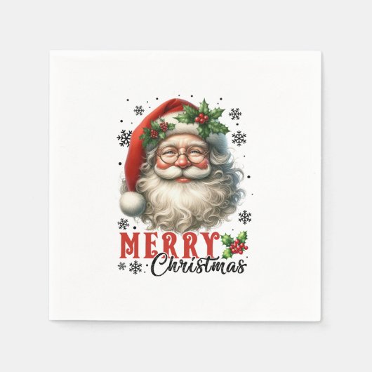 Weihnachten frohe Weihnachten Serviette (Vorderseite)