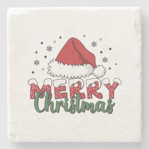 Weihnachten frohe Weihnachten Steinuntersetzer