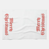 Weihnachten, frohe Weihnachten Text Design Geschirrtuch (Horizontal)