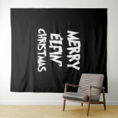 Weihnachten - Frohe Weihnachten Wandteppich (Beispiel (Horizontal))