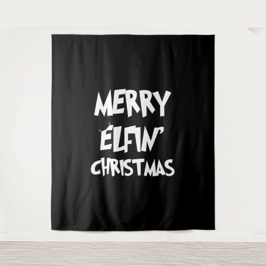 Weihnachten - Frohe Weihnachten Wandteppich (Vorderseite)