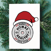 Weihnachten Frohe Weihnachten-Weihnachtsfeiern und Dankeskarte