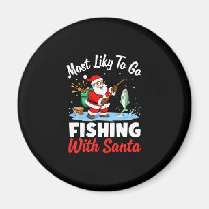 Weihnachten Frohe Weihnachten zum Geschenk Angeln  Magnet