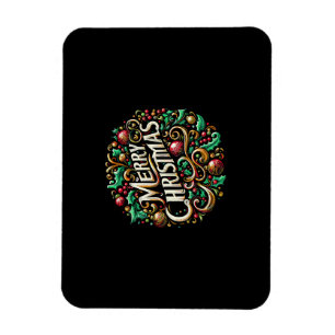 Weihnachten Frohe Weihnachtsfeiertag Niedlich Magnet