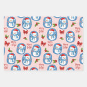 Weihnachten Fröhlich & Hell Geschenkpapier Set (Vorderseite)