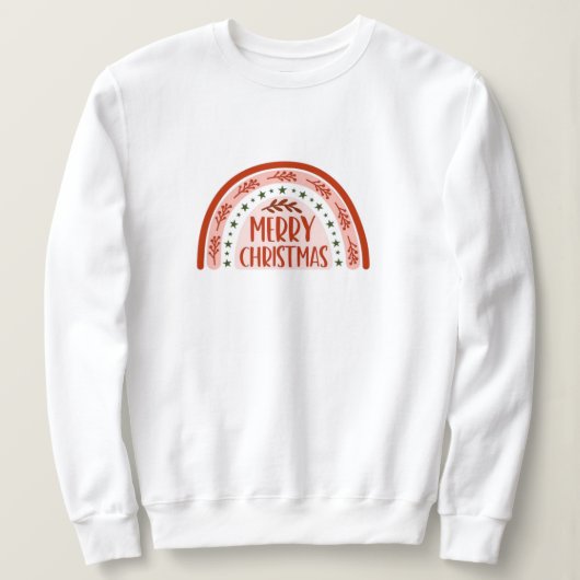 Weihnachten, fröhlich und hell, fröhlich, modern,  sweatshirt (Design vorne)
