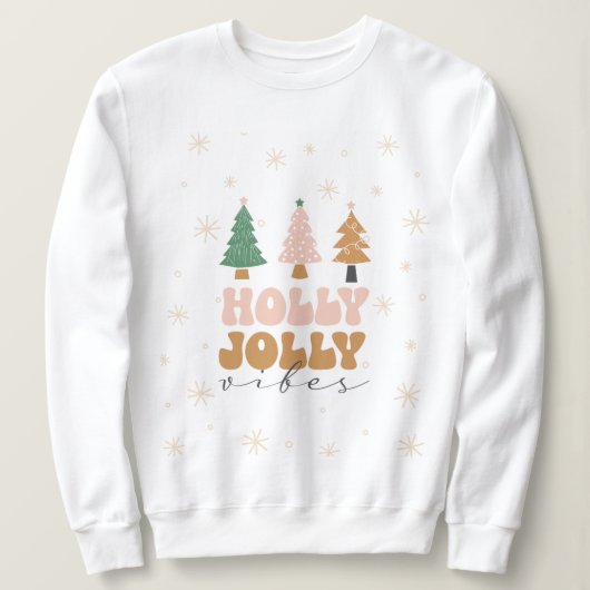 Weihnachten, fröhlich und hell, fröhlich, modern,  sweatshirt (Design vorne)