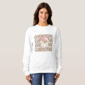 Weihnachten, fröhlich und hell, fröhlich, modern,  sweatshirt (Vorne ganz)