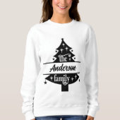 Weihnachten, fröhlich und hell, fröhlich, modern,  sweatshirt (Vorderseite)