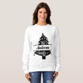 Weihnachten, fröhlich und hell, fröhlich, modern,  sweatshirt (Vorne ganz)