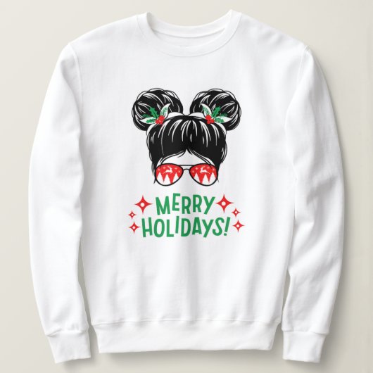 Weihnachten, fröhlich und hell, fröhlich, modern, sweatshirt (Design vorne)
