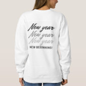 Weihnachten, fröhlich und hell, fröhlich, modern,  sweatshirt (Rückseite)