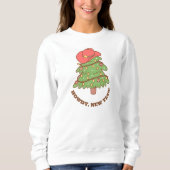 Weihnachten, fröhlich und hell, fröhlich, modern,  sweatshirt (Vorderseite)