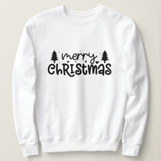 Weihnachten, fröhlich und hell, fröhlich, modern,  sweatshirt (Design vorne)