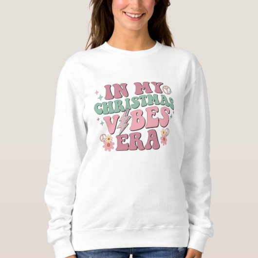 Weihnachten, fröhlich und hell, fröhlich, modern, sweatshirt (Vorderseite)