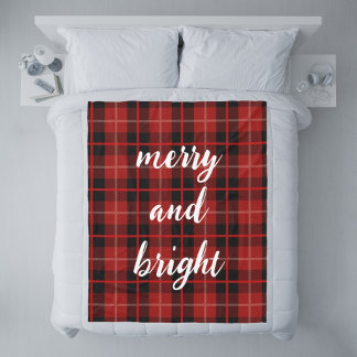 Weihnachten fröhlich und hell karierte Decke