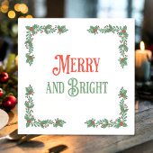 Weihnachten fröhlich und hell Moderne Pastellrot G Serviette