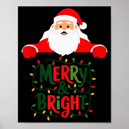 Weihnachten Fröhlich und Hell Poster (Vorne)