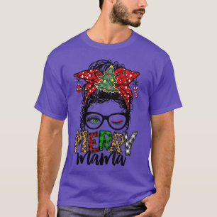 Weihnachten Fröhliche Mama Mutter Leben Lustiges W T-Shirt