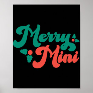 Weihnachten Fröhliche Mini Cute Moderne Tygraphy S Poster