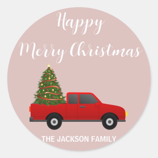 Weihnachten fröhlicher und heller Prinz Runder Aufkleber (Vorderseite)