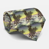 Weihnachten, Frozen See mit Eis Skater Krawatte (Gerollt)