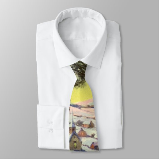 Weihnachten, Frozen See mit Eis Skater Krawatte (Gebunden)