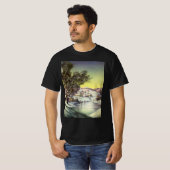 Weihnachten, Frozen See mit Eis Skater T-Shirt (Vorne ganz)