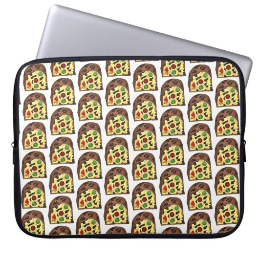 Weihnachten Früchte Kuchen Fruitcake Slice Feierta Laptopschutzhülle (Vorderseite)