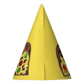 Weihnachten Früchte Kuchen Fruitcake Slice Feierta Partyhütchen (Rückseite)