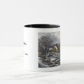 Weihnachten, Frühe Winter Skater auf einem Teich Tasse (Zentrum)