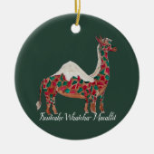 Weihnachten Fruitcake-Giraffe/Kamel Keramik Ornament (Vorne)