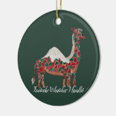 Weihnachten Fruitcake-Giraffe/Kamel Keramik Ornament (Links)