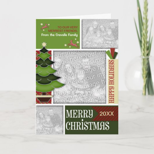 Weihnachten FÜGEN SIE IHREN FOTO Whimsical Tree hi (Vorderseite)