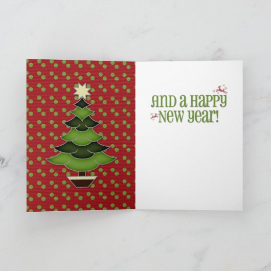 Weihnachten FÜGEN SIE IHREN FOTO Whimsical Tree hi (Innenseite)