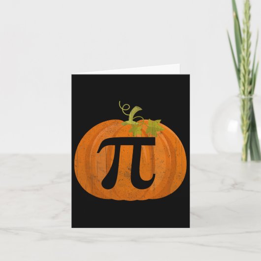Weihnachten - Fun Math Geeks Mah Pumpkin Pie Karte (Vorderseite)