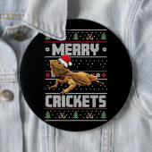 Weihnachten Funny Bartded Dragon Weihnachten Liebe Button (Beispiel)