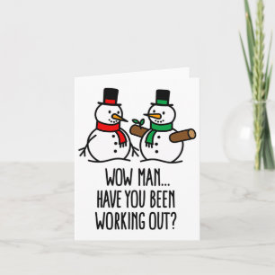 Weihnachten Funny Gym Bodybuilding Workout Karte