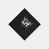 Weihnachten Funny Niedlich Lasst uns Lit bekommen Serviette (Ecke)