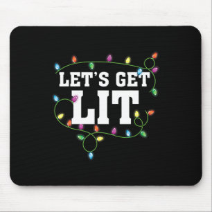 Weihnachten Funny Niedlich Lasst uns Weihnachten W Mousepad