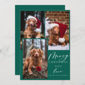 Weihnachten Funny Pet Frohe Weihnachten 3 Foto Hol (Vorne/Hinten)